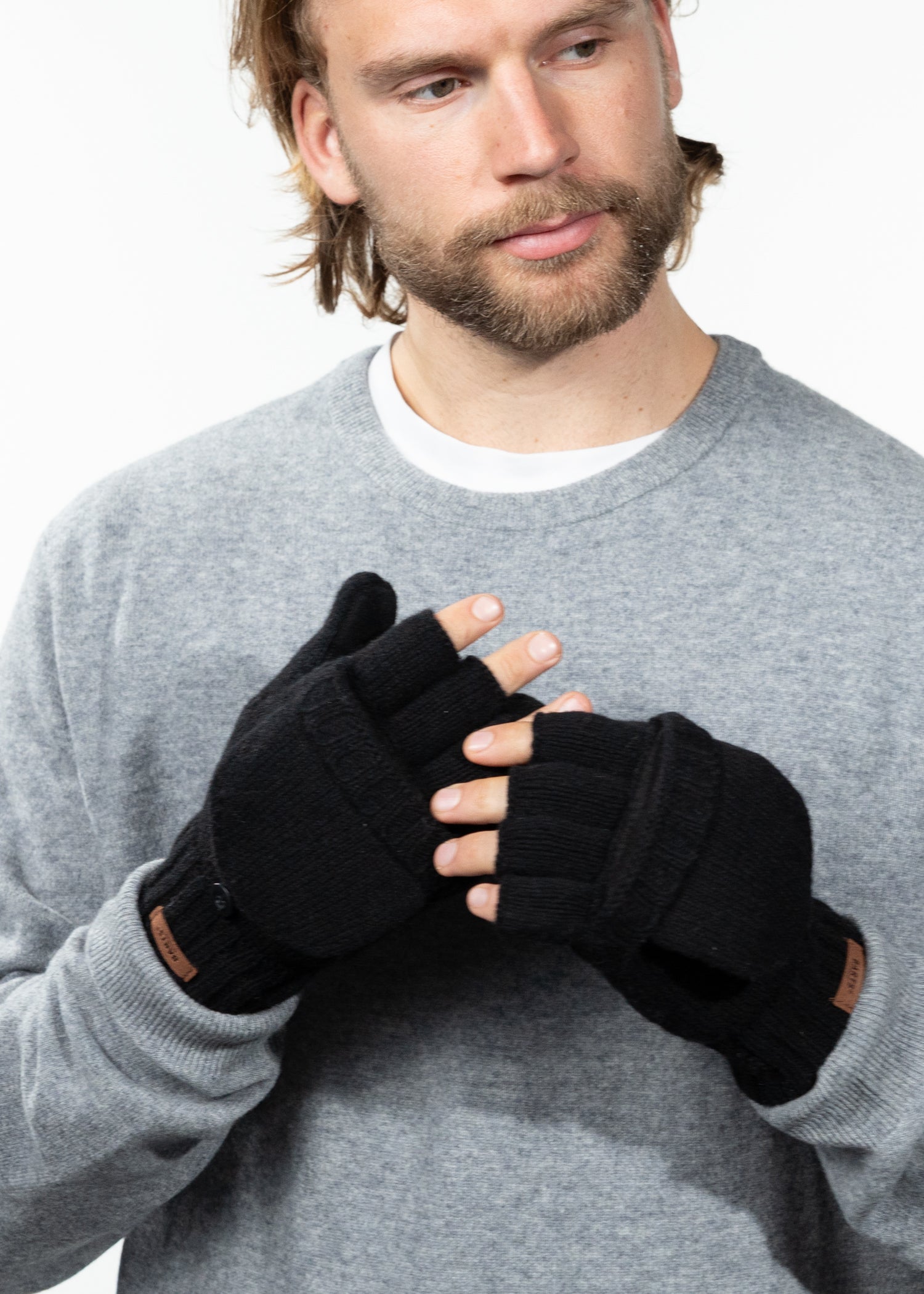 Men Haakon Bumgloves black - Front