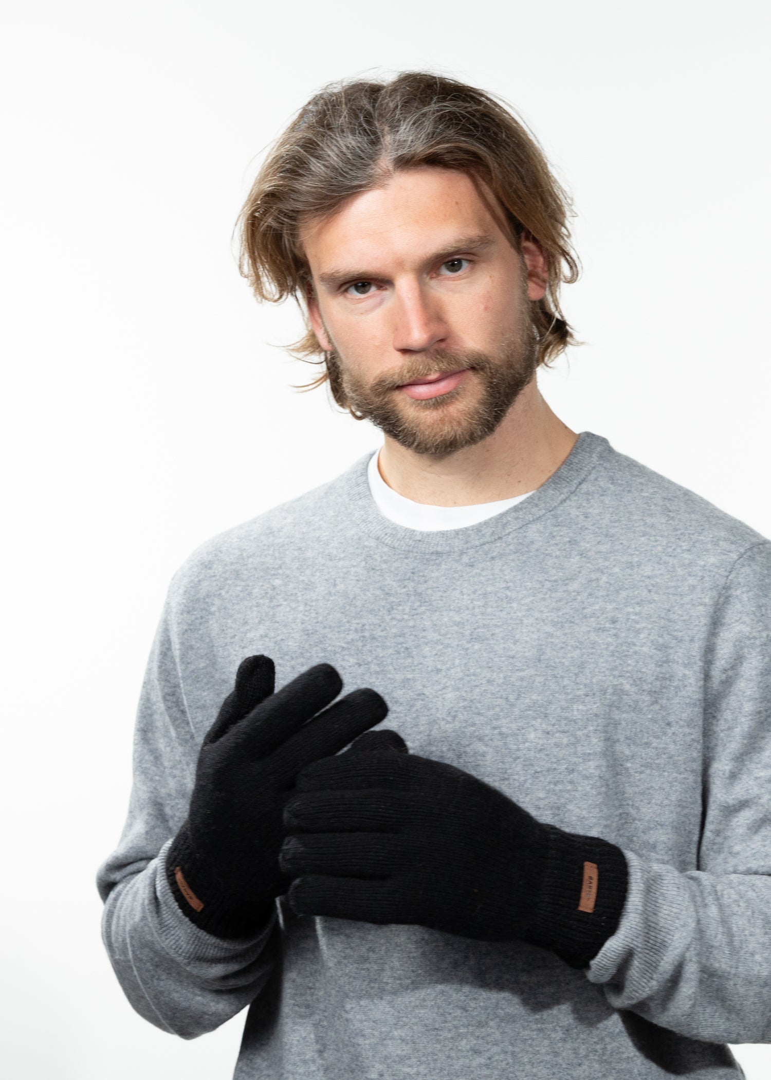 Men Haakon Gloves black - Front