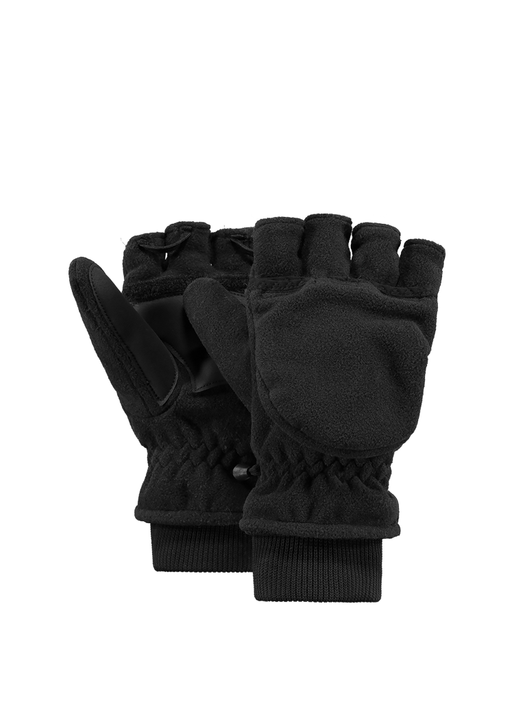 Unisex Convertible Mitts black