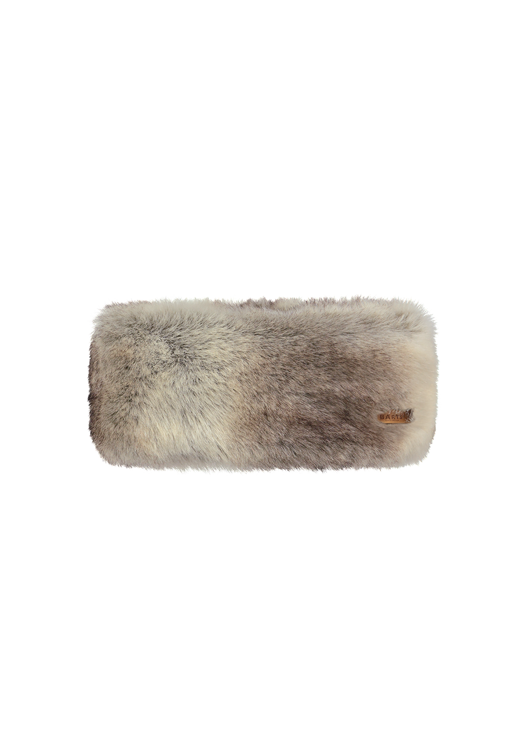 Women Fur Headband heather brown