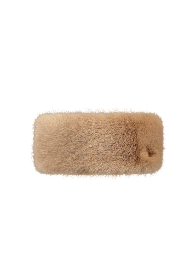 Women Fur Headband light brown