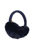 Women Fur Earmuffs navy