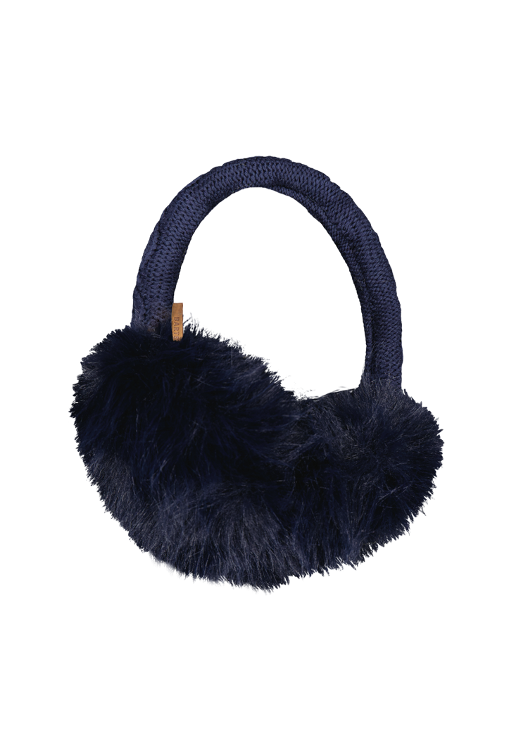 Women Fur Earmuffs navy