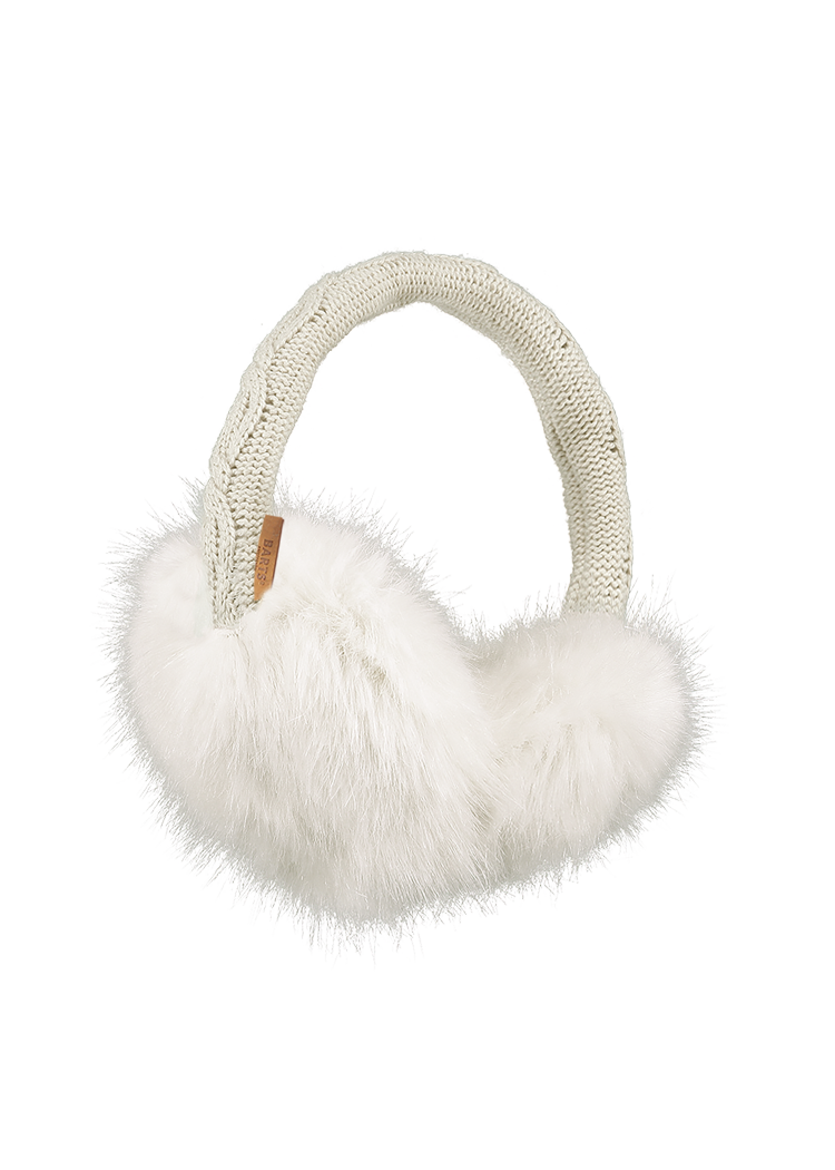 Women Fur Earmuffs white