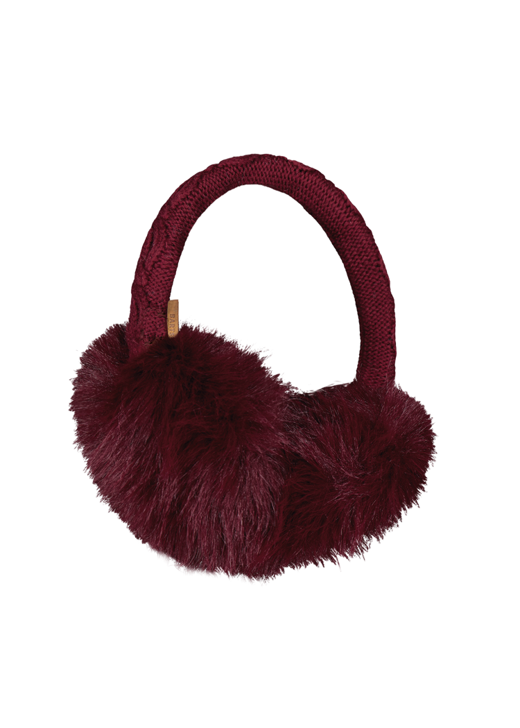 Women Fur Earmuffs burgundy