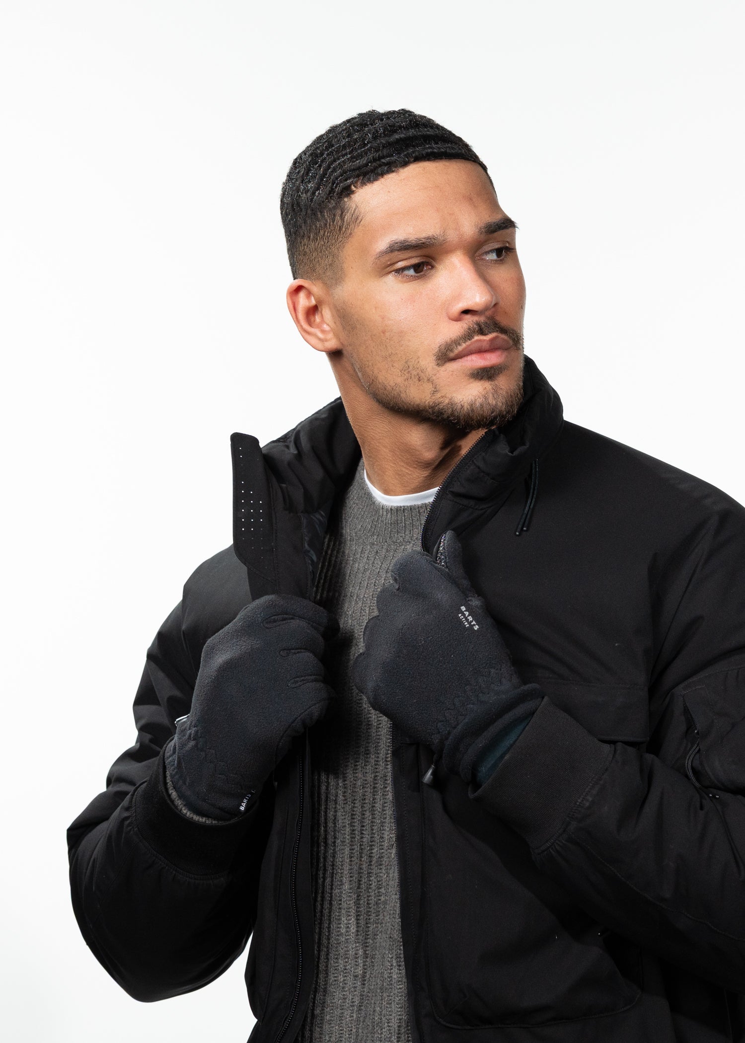 Unisex Storm Gloves black - Front