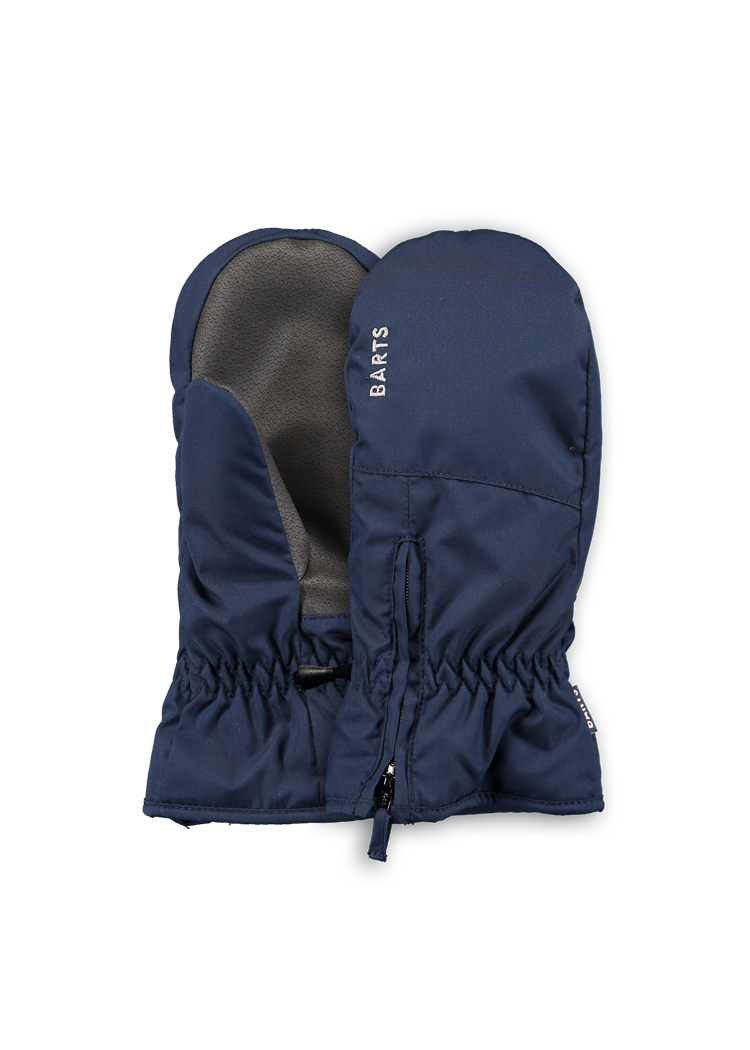 Kids Zipper Mitts navy