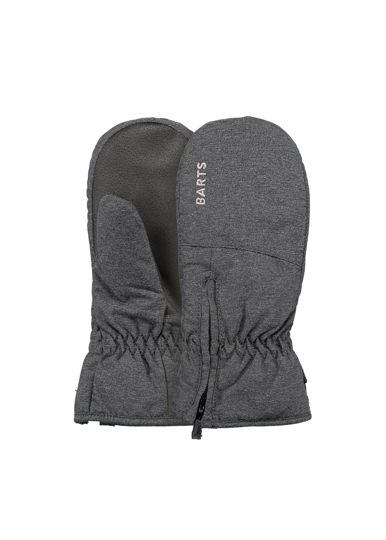 Kids Zipper Mitts dark heather