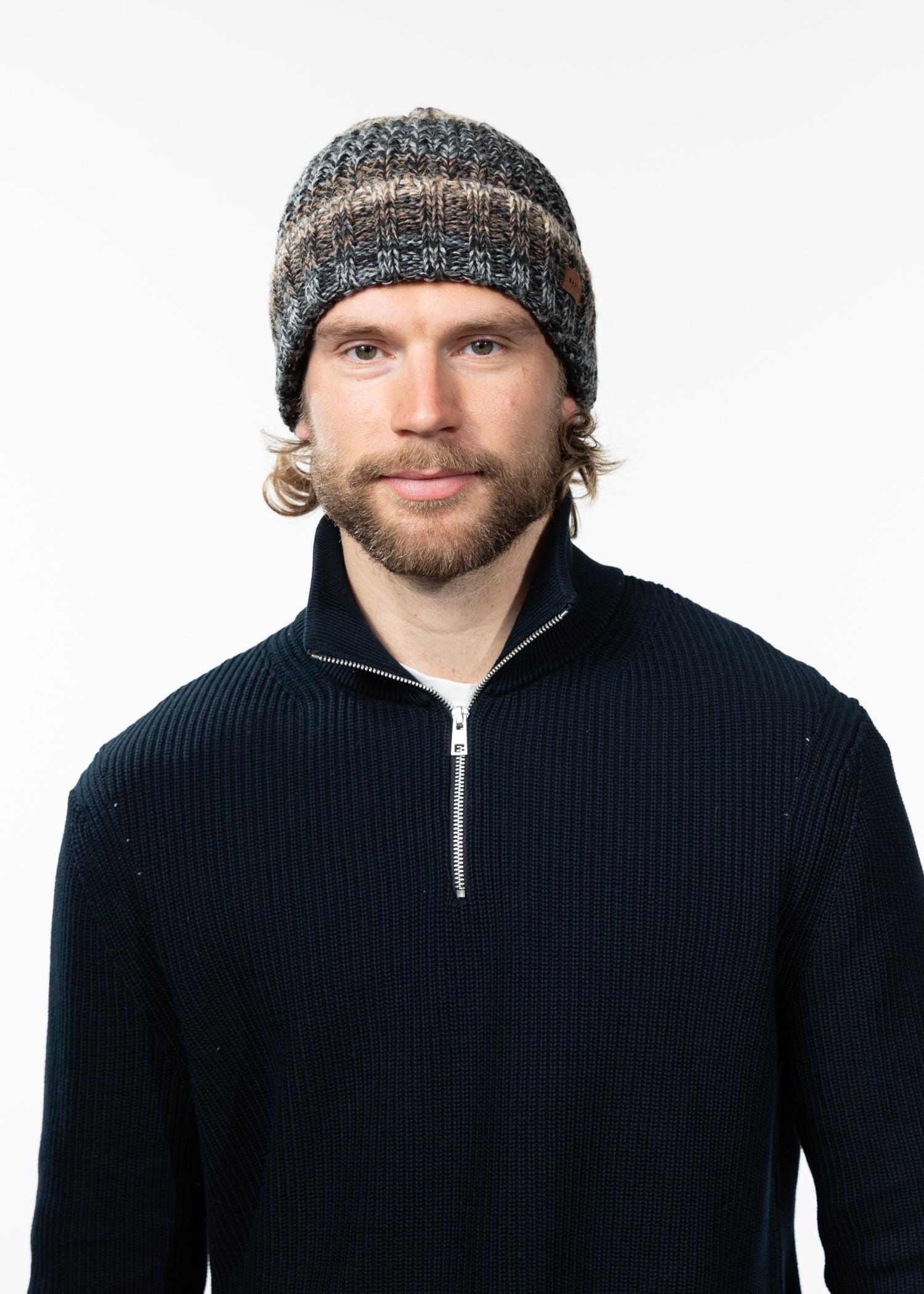 Men Akotan Beanie dark heather - Front