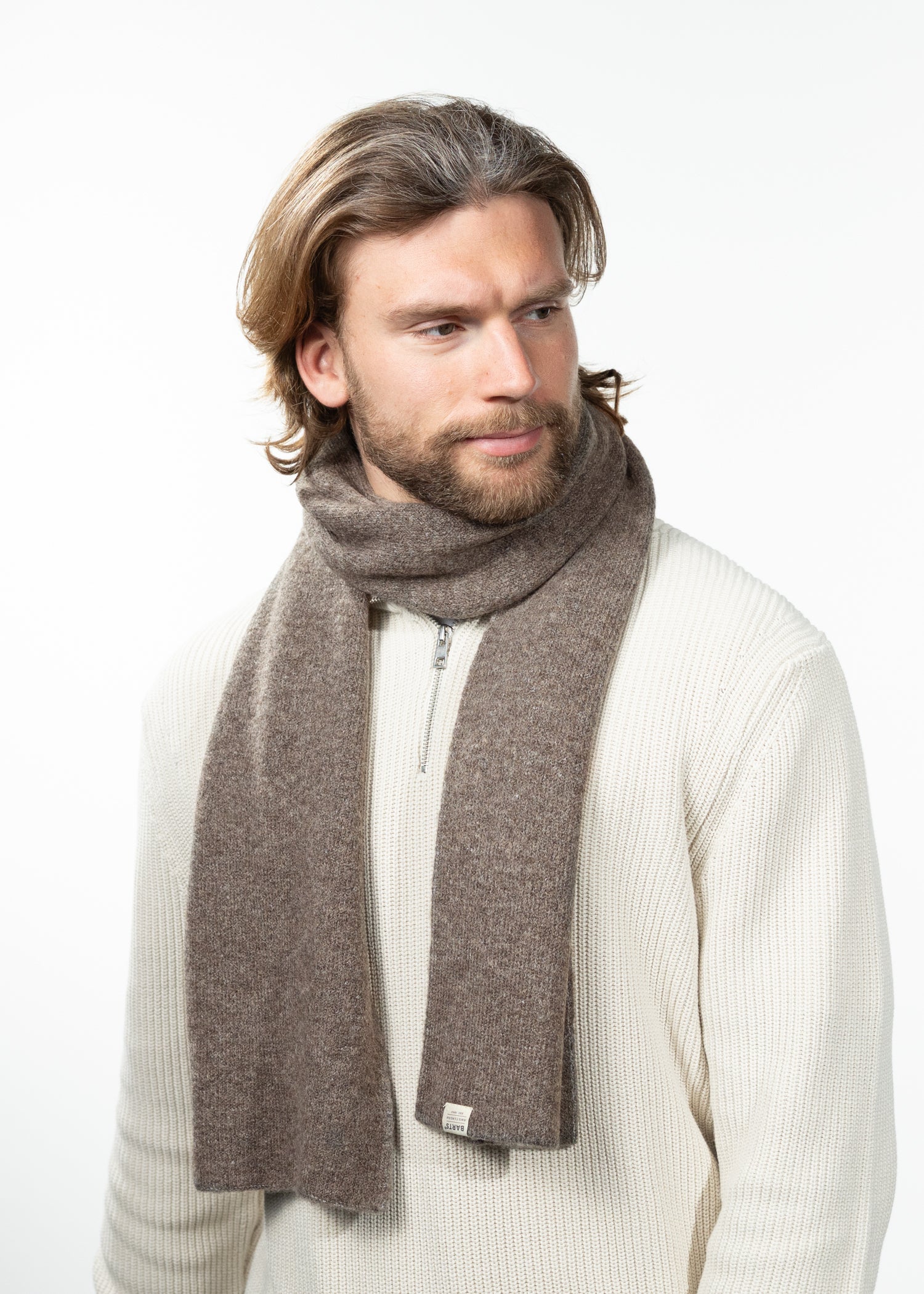 Men Willian Scarf brown - Front