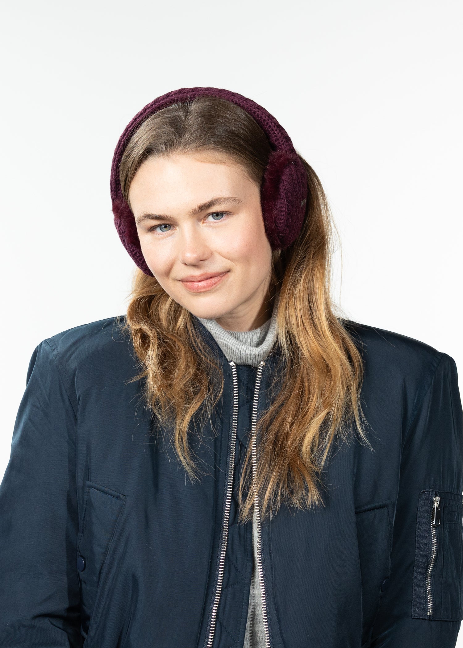 Women Monique Earmuffs aubergine - Front