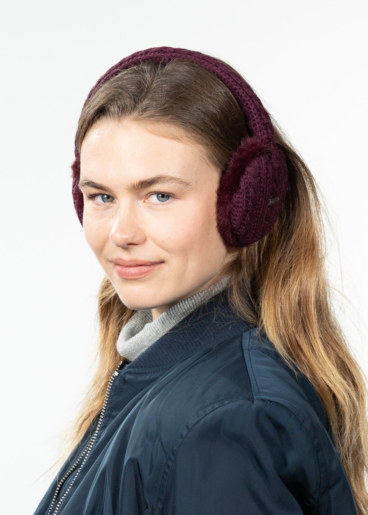 Women Monique Earmuffs aubergine - Side