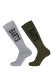 Unisex Basic Skisock 2 Pack army
