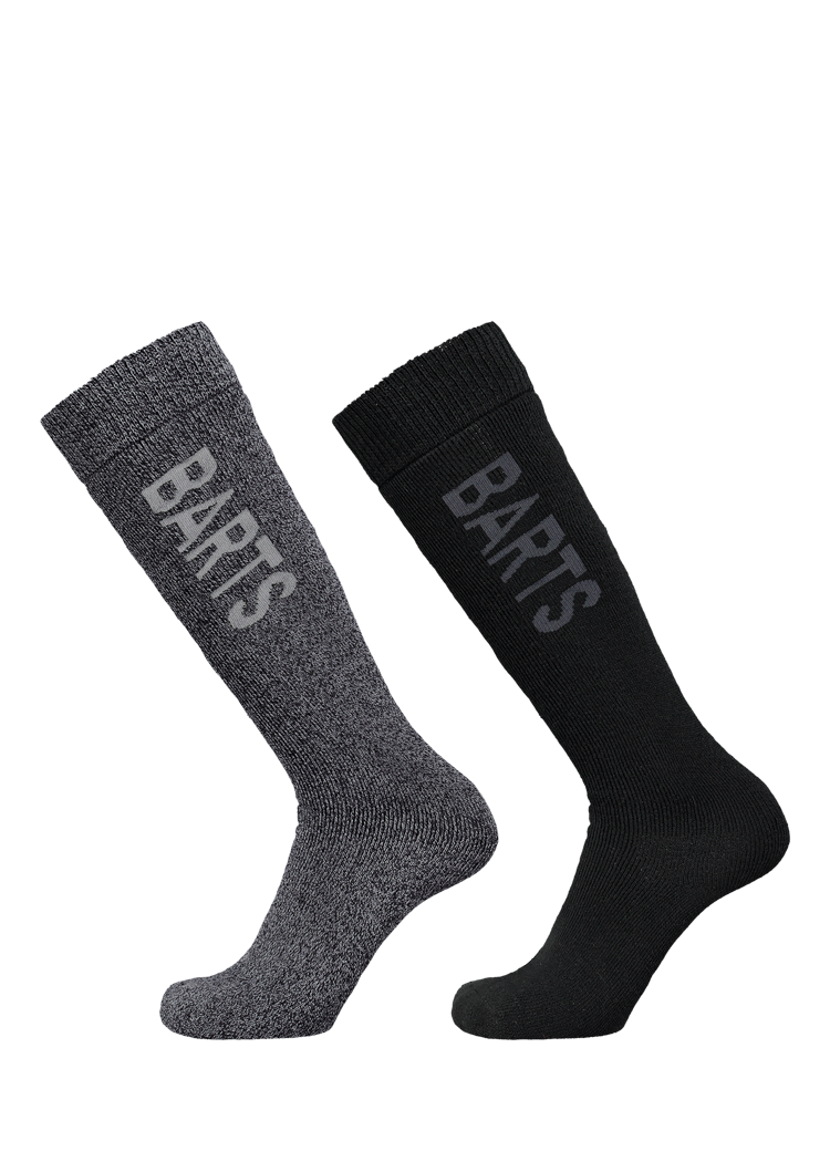 Unisex Basic Skisock 2 Pack anthracite & black