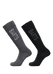 Unisex Basic Skisock 2 Pack anthracite & black