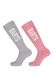 Unisex Basic Skisock 2 Pack rose