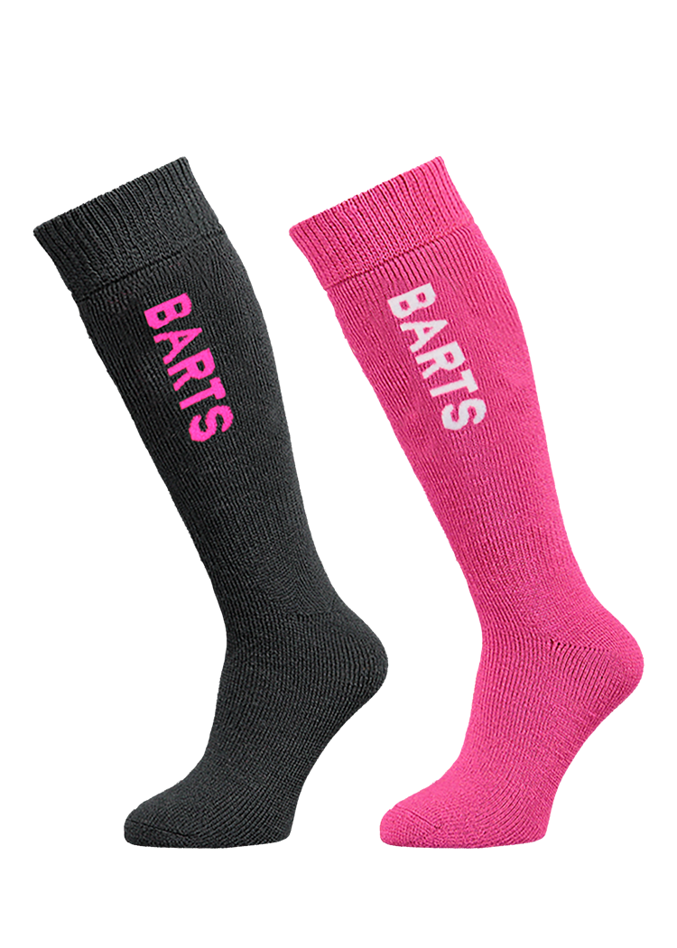 Kids Basic Sock 2 Pack Kids anthracite & fuchsia