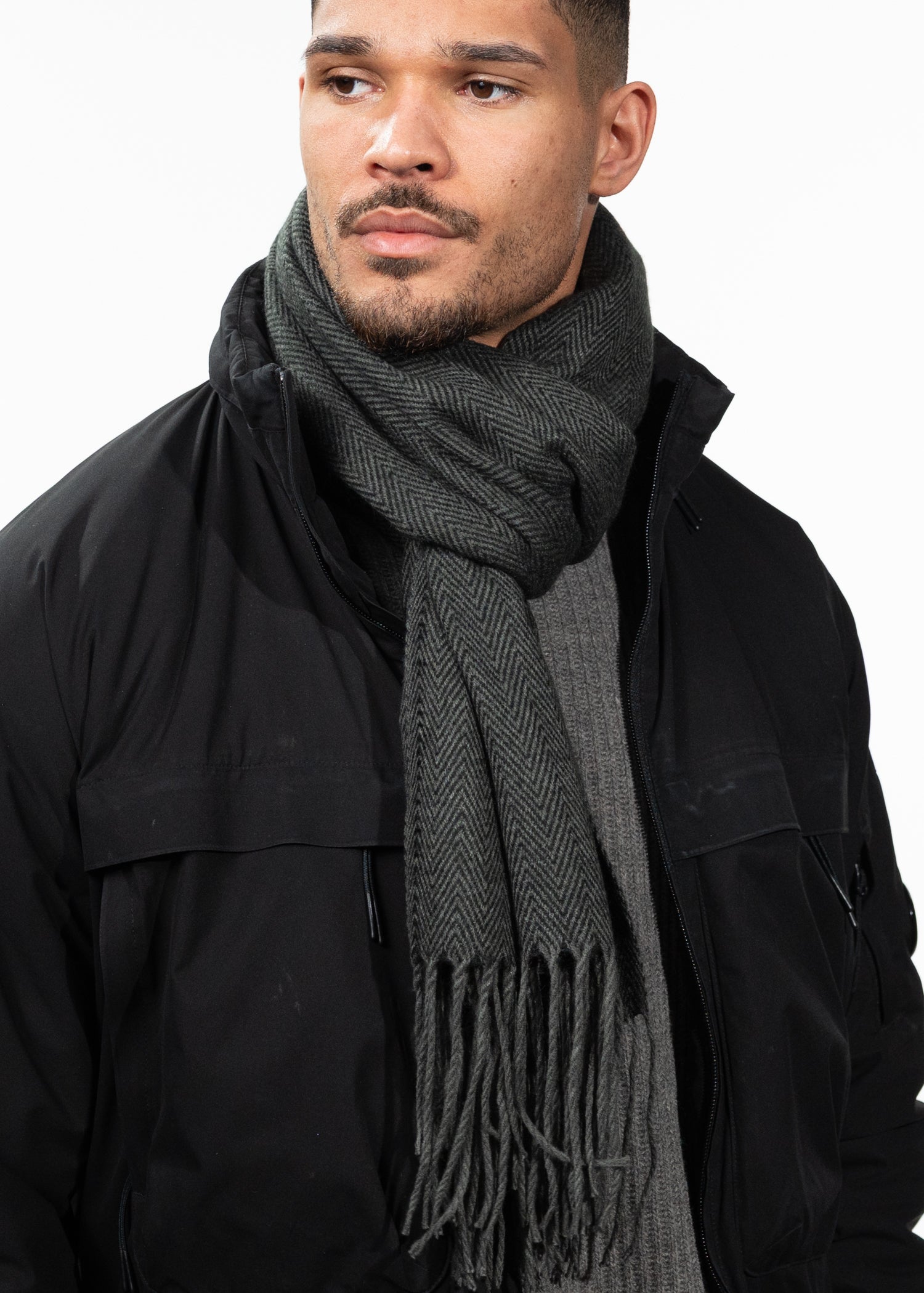 Men Soho Scarf black - Front