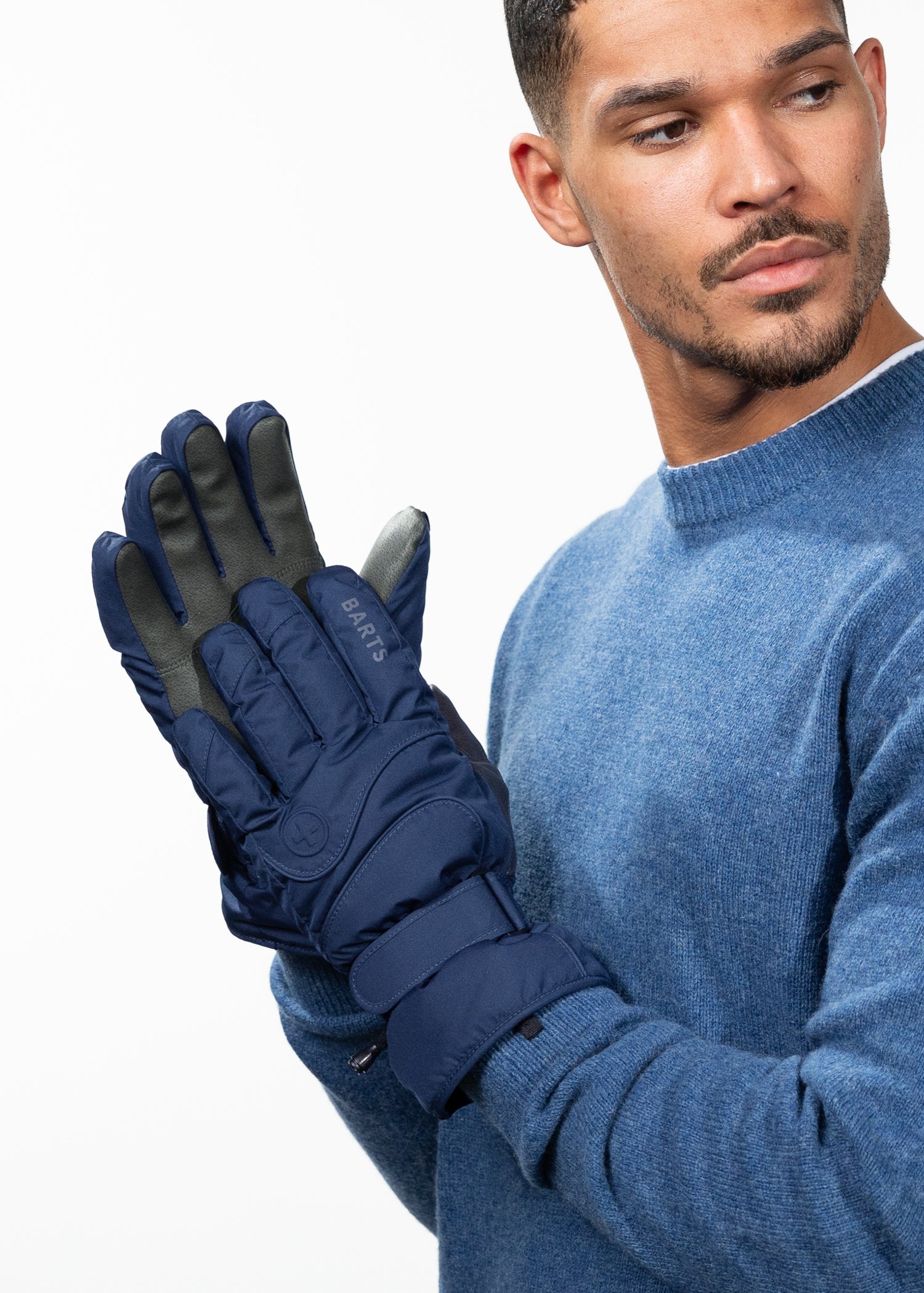Unisex Basic Skigloves navy - Side