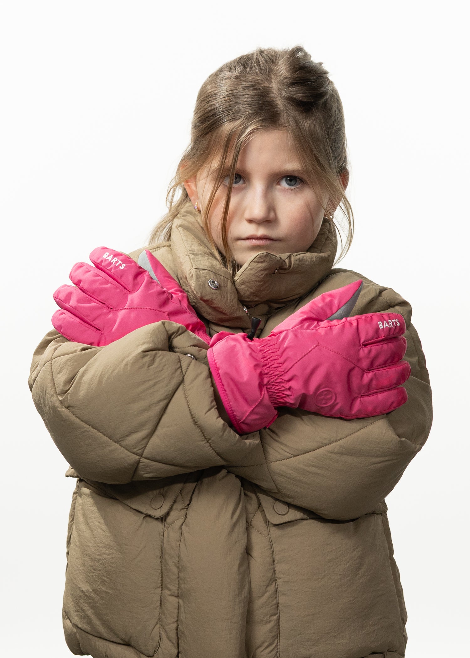 Kids Basic Skigloves Kids fuchsia - Front