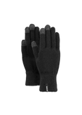 Unisex Fine Knitted Touch Gloves black
