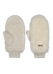 Women Fur Mitts white