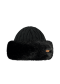 Women Fur Cable Bandhat black