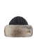 Women Fur Cable Bandhat heather brown