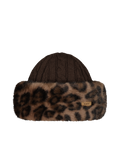 Women Fur Cable Bandhat print brown