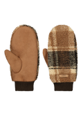Women Teddy Mitts dark brown