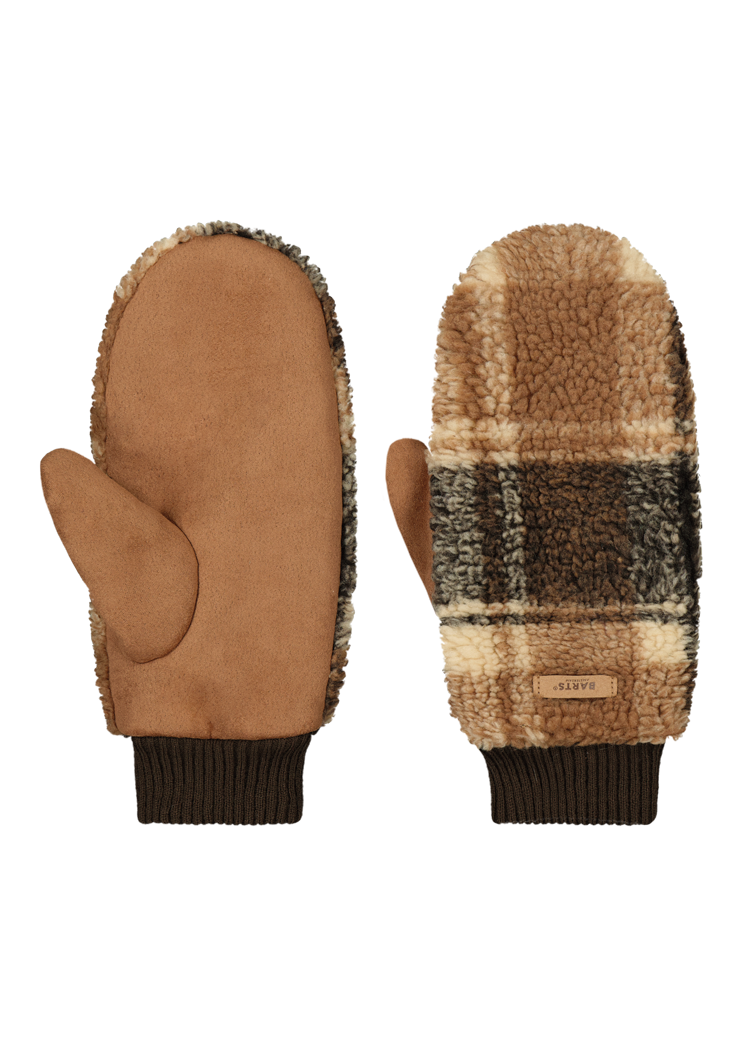 Women Teddy Mitts dark brown