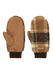 Women Teddy Mitts dark brown