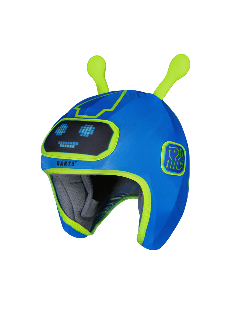 Kids Helmet Cover 3D blue