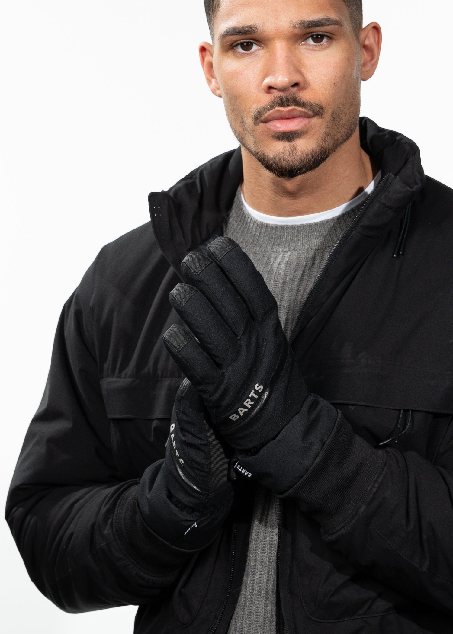 Unisex Freesstyle Skigloves black - Front