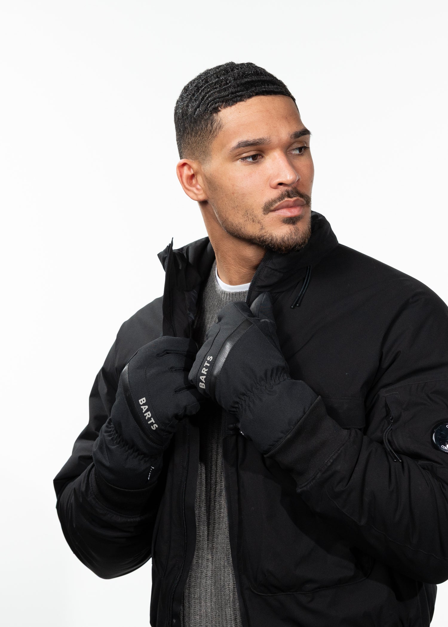 Unisex Freesstyle Skigloves black - Front