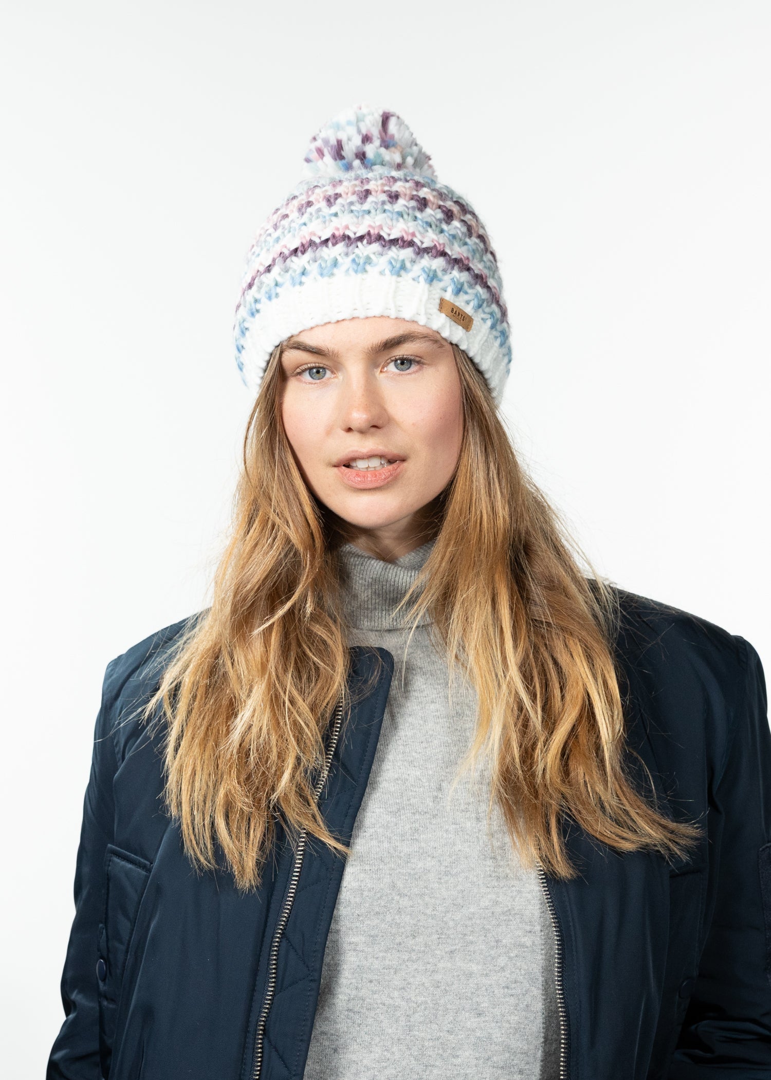 Women Nicole Beanie light blue - Front