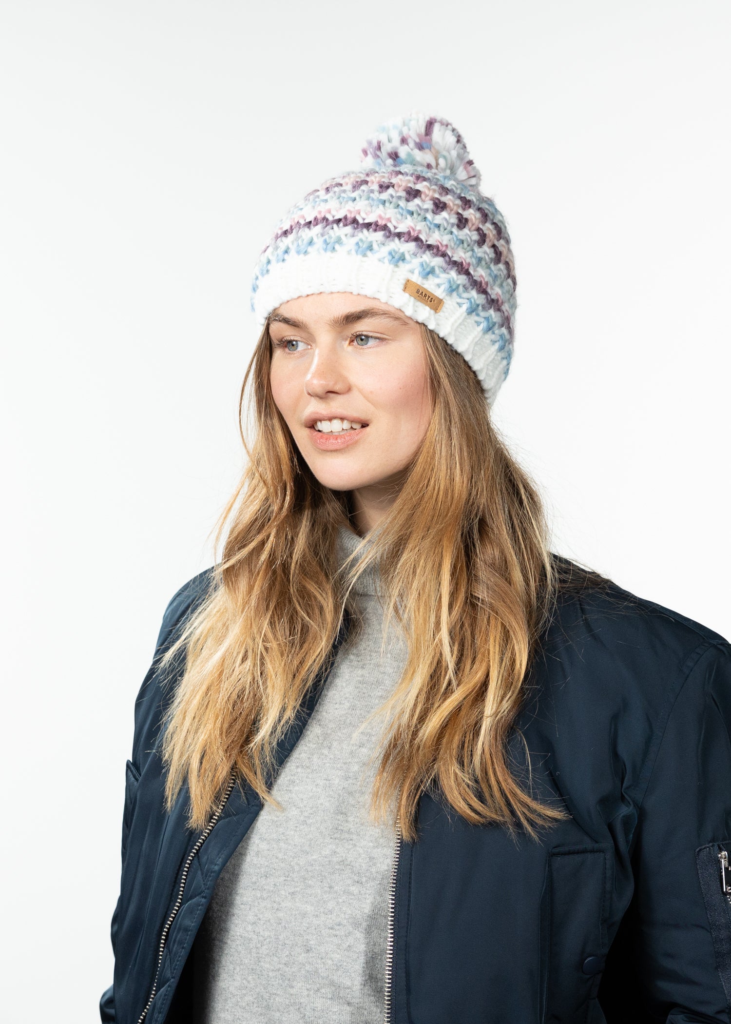 Women Nicole Beanie light blue - Side