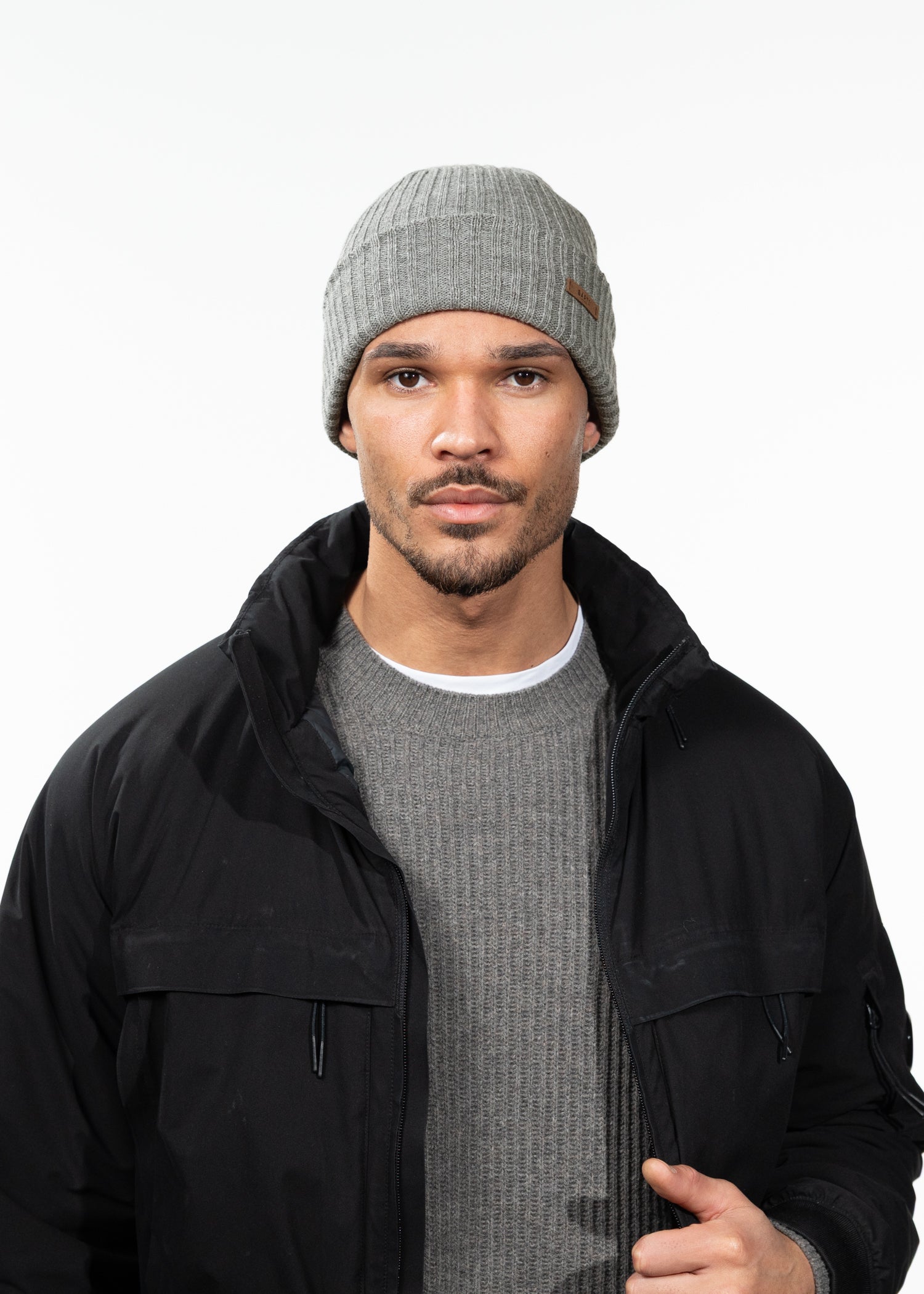 Men Haakon Turnup heather grey - Front