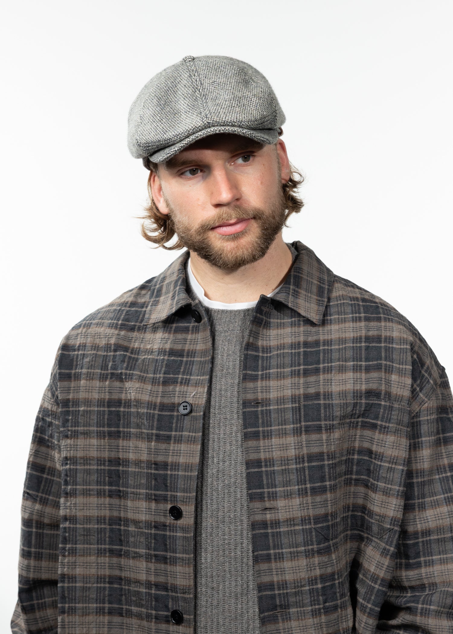 Men Jamaica Cap heather grey - Front