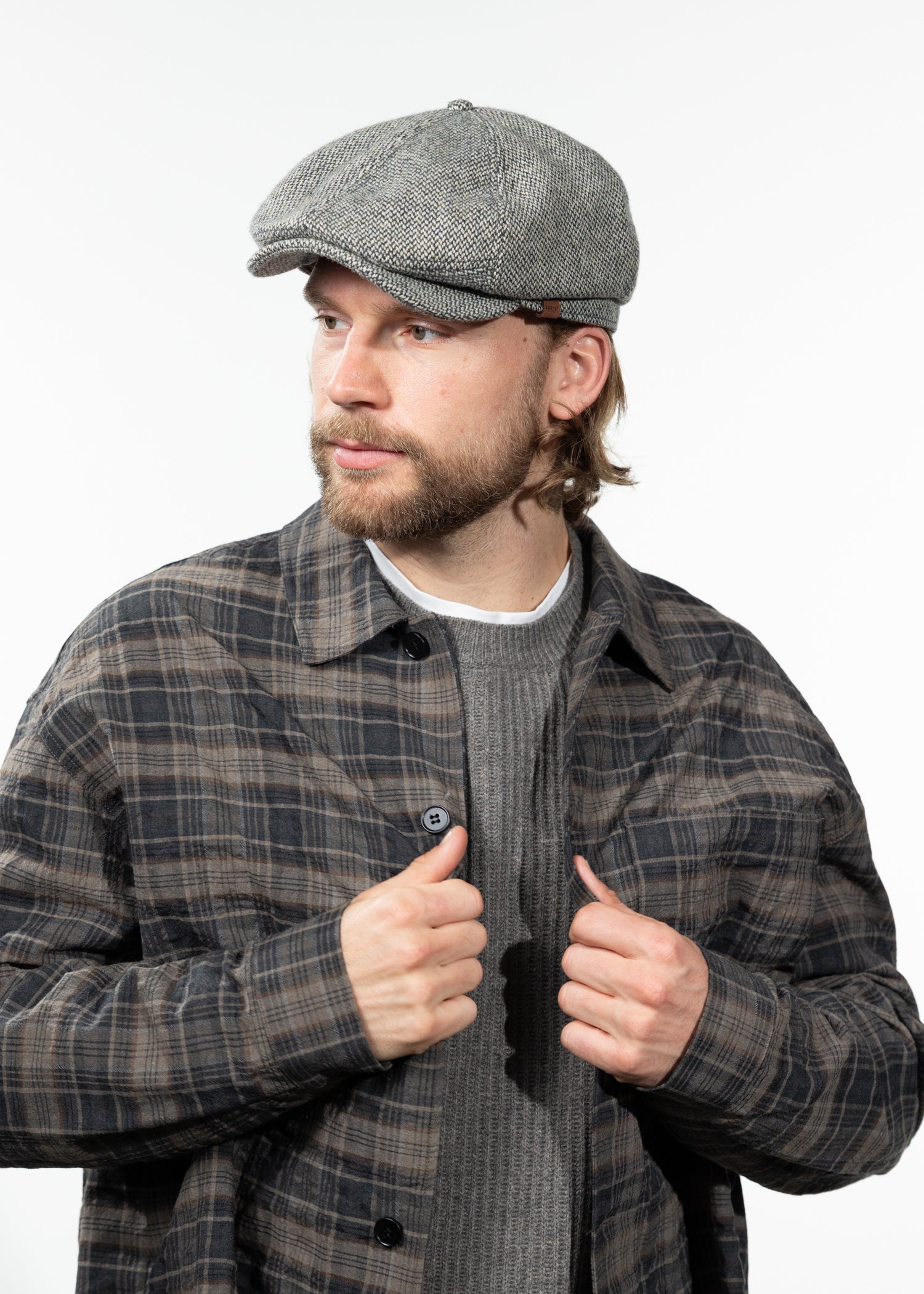 Men Jamaica Cap heather grey - Side