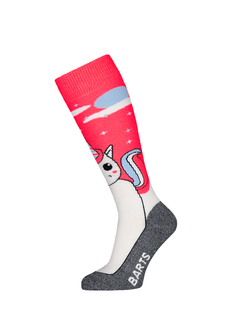 Kids Skisock Unicorn Kids fluo pink