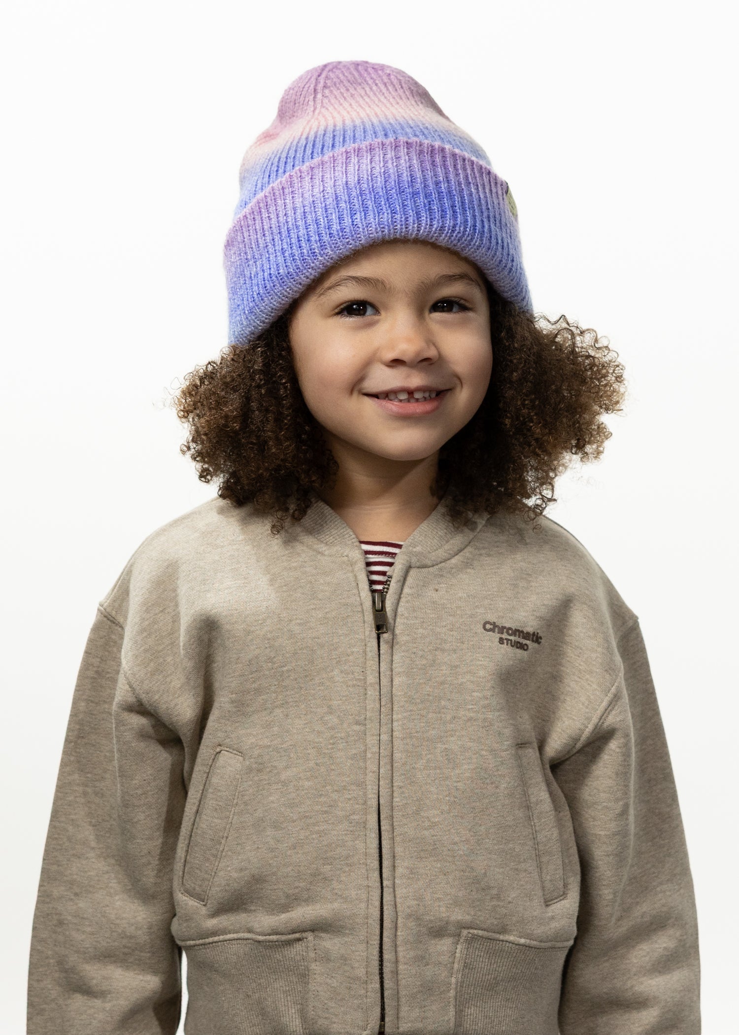 Kids Niagra Beanie purple - Front