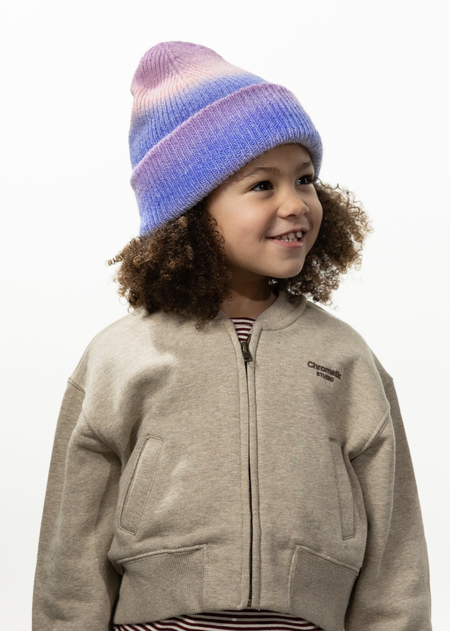 Kids Niagra Beanie purple - Side