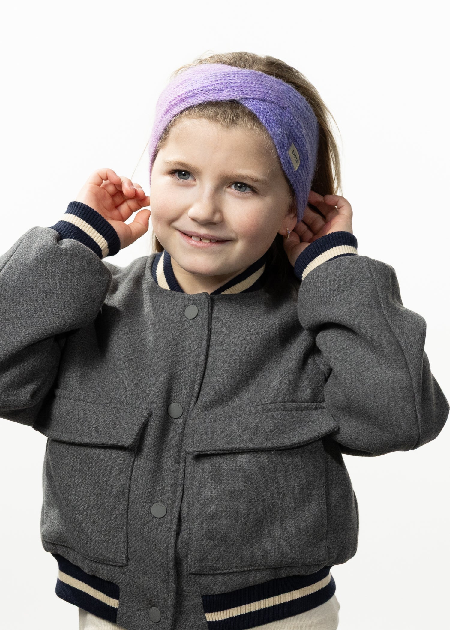 Kids Niagra Headband purple - Front