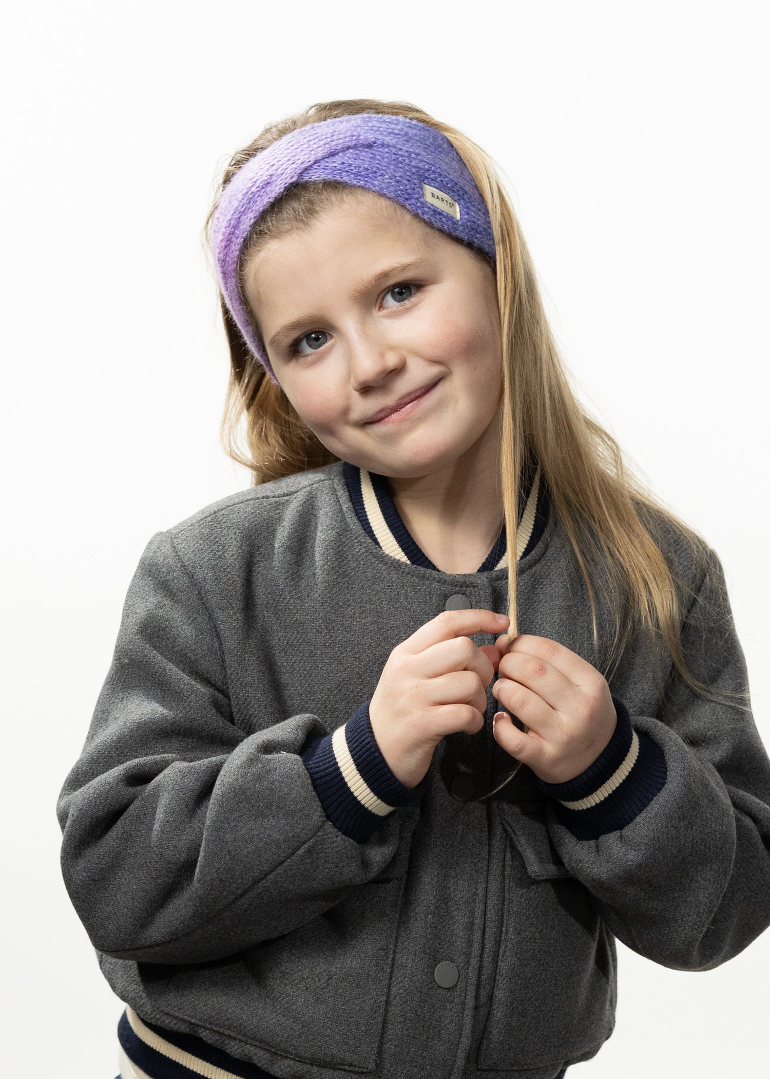 Kids Niagra Headband purple - Front