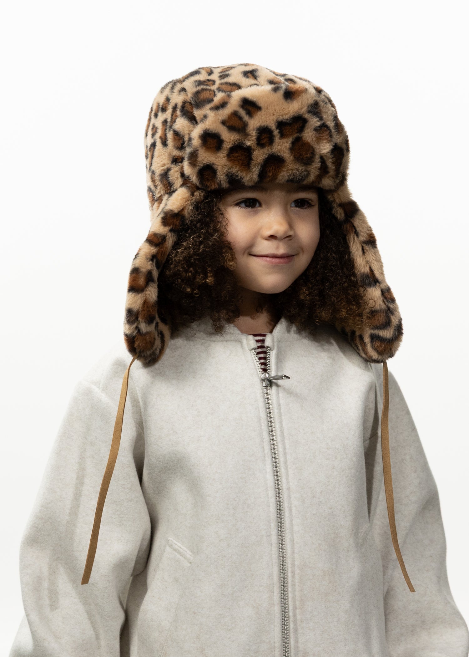 Kids Lucernia Bomber Kids print brown - Front