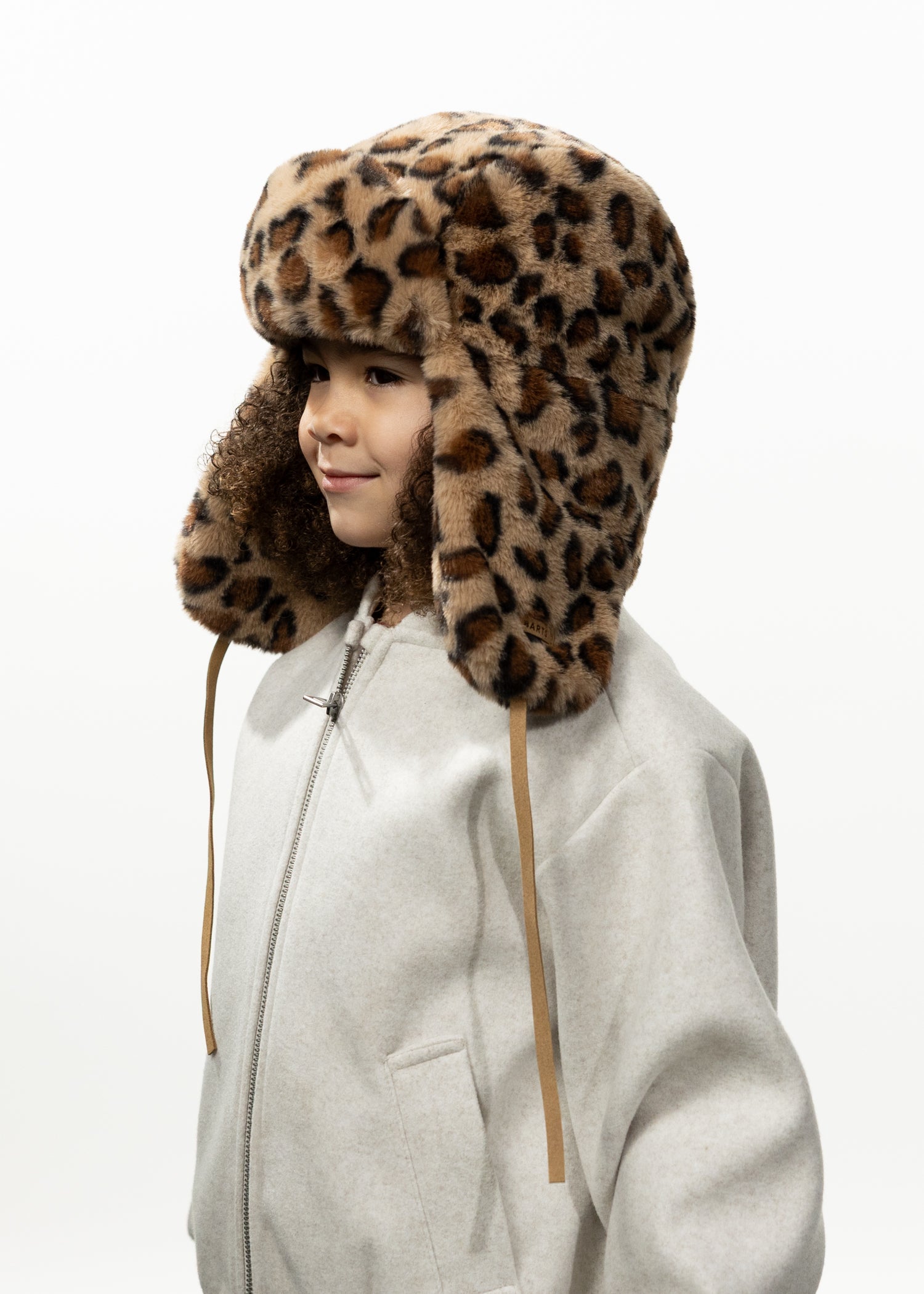 Kids Lucernia Bomber Kids print brown - Side