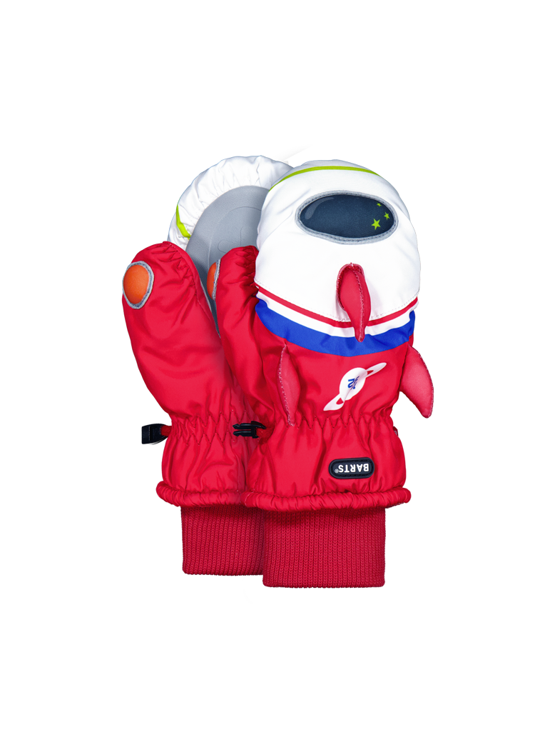Kids Nylon Mitts 3D white