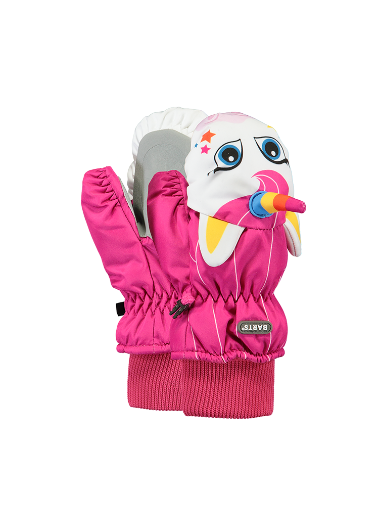 Kids Nylon Mitts 3D fuchsia