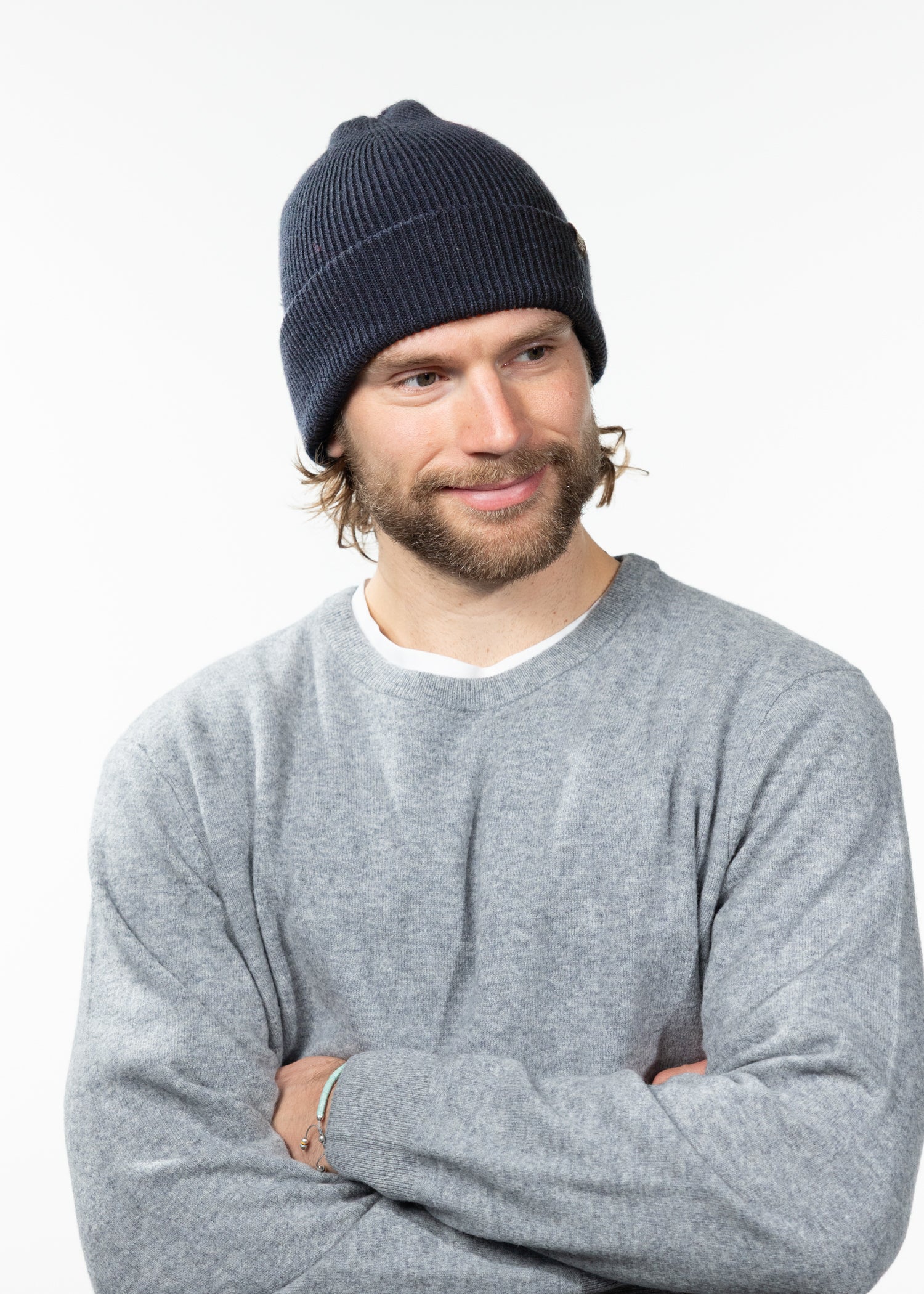 Unisex Kinabalu Beanie old blue - Front